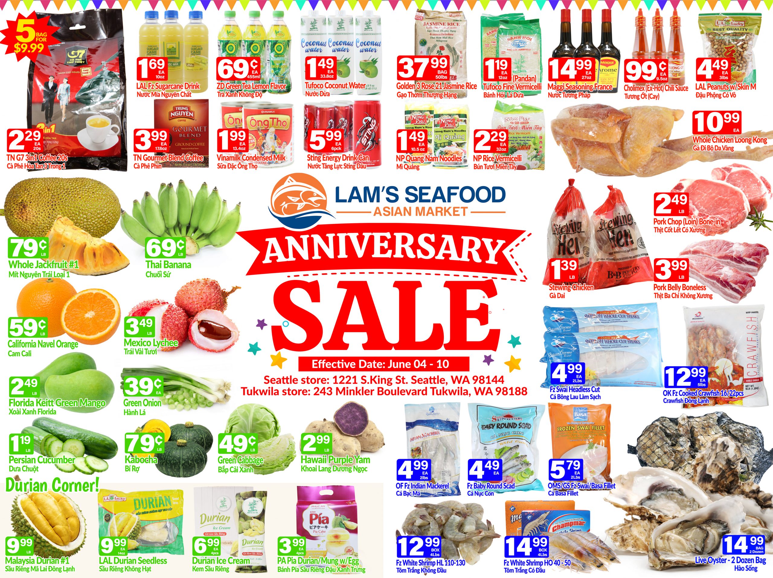 Lam's Seafood Weekly Ad